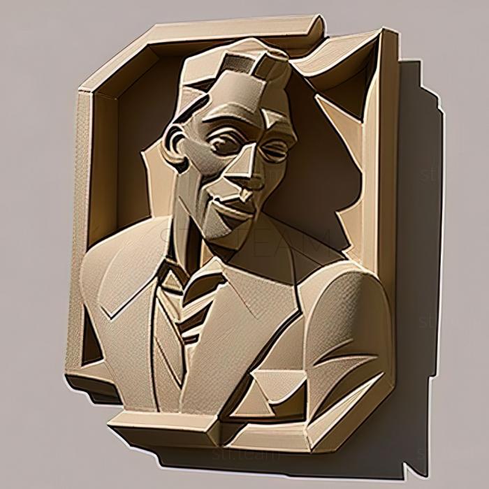 3D модель Американский художник Уильям Х. Джонсон. (STL)